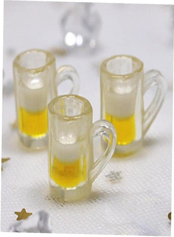 aoukoslt 12Pcs Beer Cup, Miniature Cups, Dollhouse Mug Model for Miniature Accessories with Realistic Looking Beer Practical Processed Party Accessories, Dollhouse Décor, Decorations - Image 4