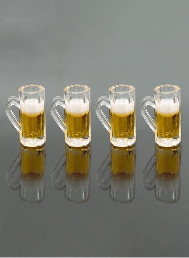 aoukoslt 12Pcs Beer Cup, Miniature Cups, Dollhouse Mug Model for Miniature Accessories with Realistic Looking Beer Practical Processed Party Accessories, Dollhouse Décor, Decorations - Image 3