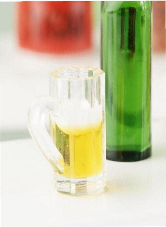 aoukoslt 12Pcs Beer Cup, Miniature Cups, Dollhouse Mug Model for Miniature Accessories with Realistic Looking Beer Practical Processed Party Accessories, Dollhouse Décor, Decorations - Image 5