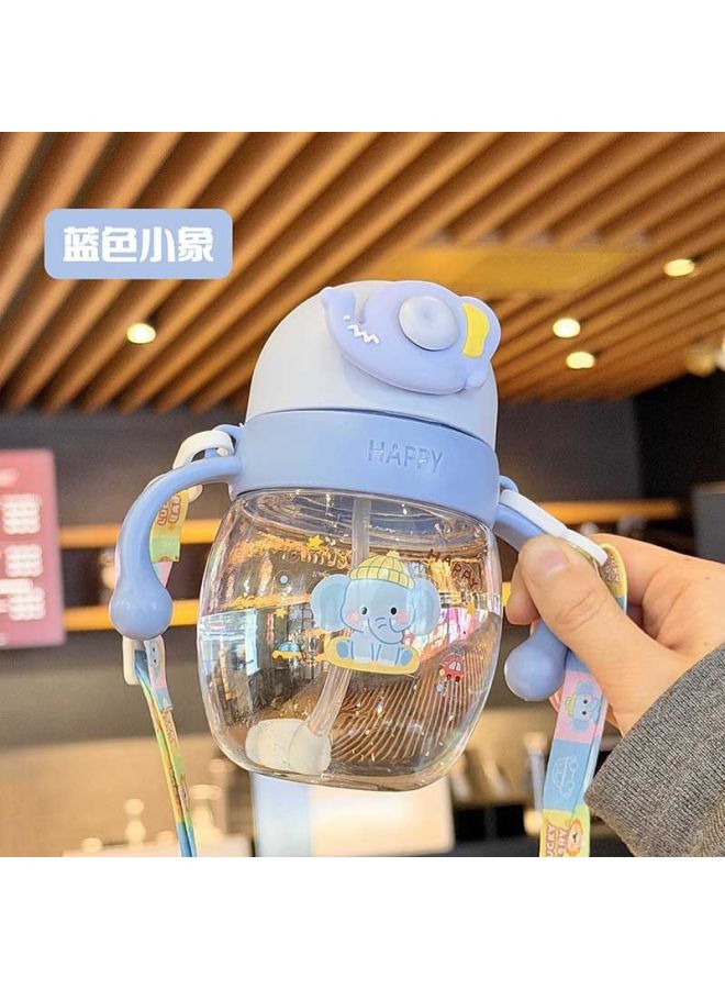 Cartoon Children's Direct Drinking Milk Bottle For Babies Aged 1 To 3 Years And Above, Duckbill Cup, Learning Drinking Cup, Kindergarten Milk Drinking Straw Cup