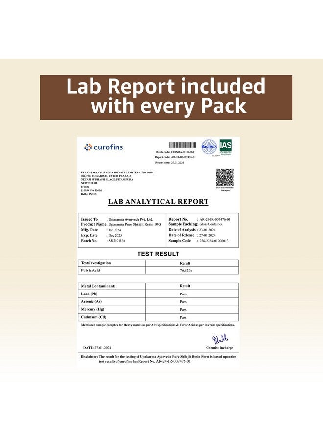 UPAKARMA Pure Shilajit Resin 10g | 300mg/serving | Extensive Global Sourcing | Boosts Stamina & Strength | Lab-Tested Purity | 33 Servings | Pack of 1 - Image 3