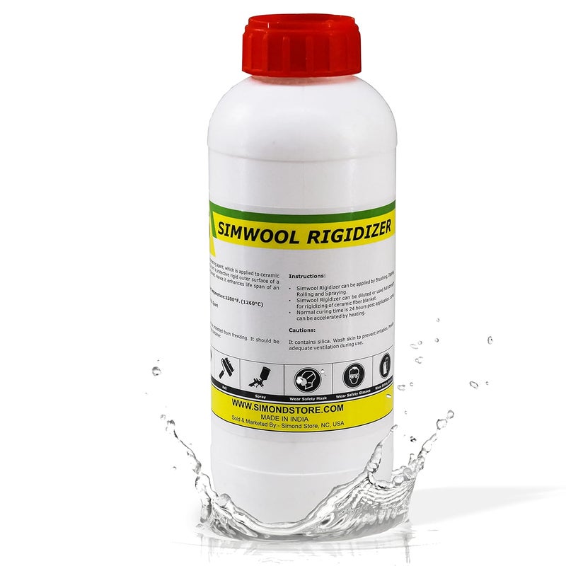 Simond Colloidal Silica Rigidizer - Coating for Refractory Ceramic Fiber Products - 1 Quart (40 Oz Approx.) - Image 2