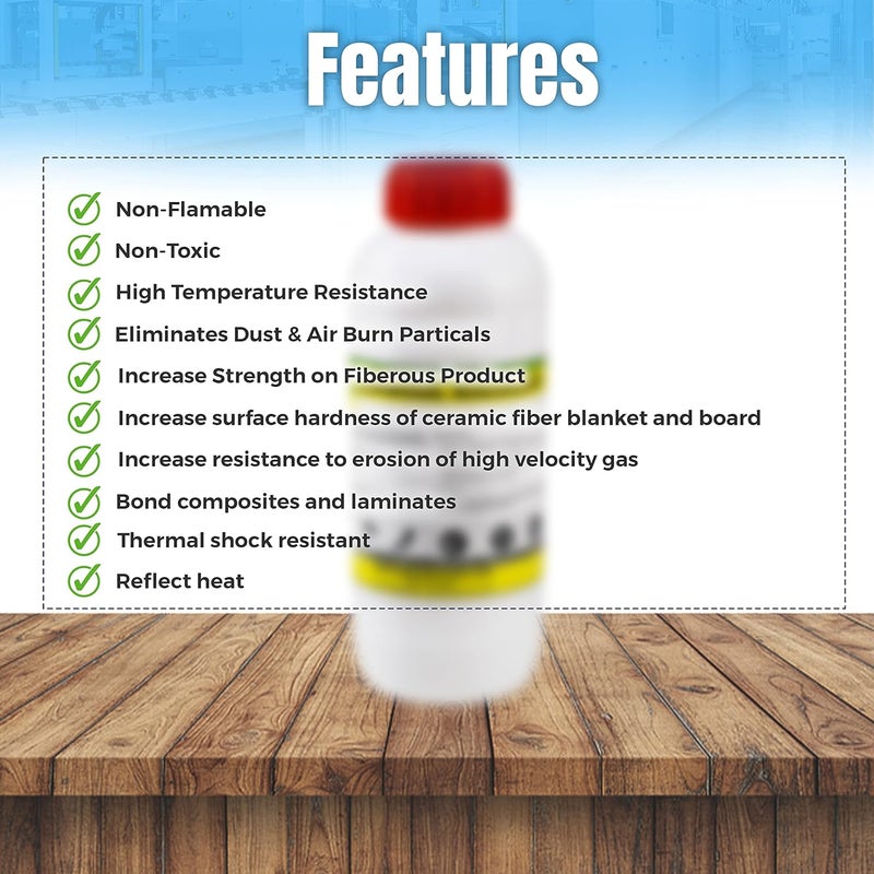 Simond Colloidal Silica Rigidizer - Coating for Refractory Ceramic Fiber Products - 1 Quart (40 Oz Approx.) - Image 4