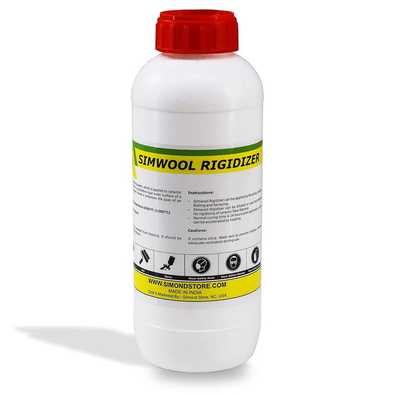 Simond Colloidal Silica Rigidizer - Coating for Refractory Ceramic Fiber Products - 1 Quart (40 Oz Approx.) - Image 1