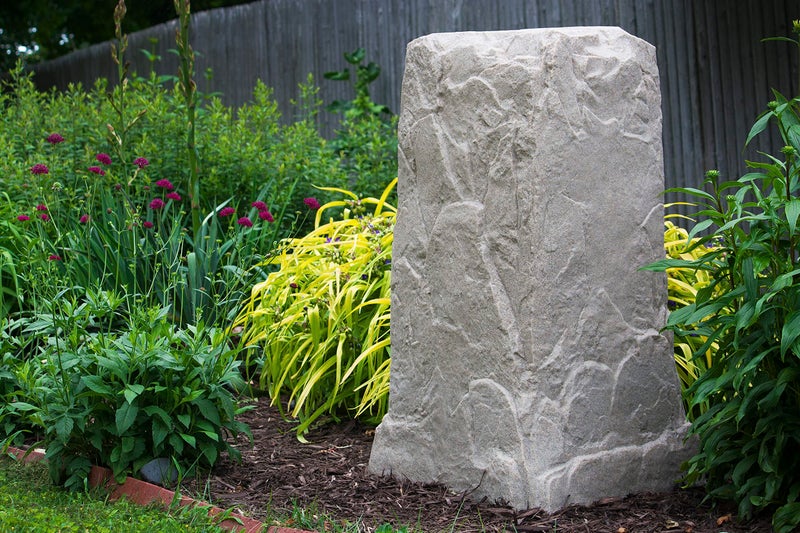 Emsco Group 2235 Natural Sandstone Appearance Utility Cover â€“ Lightweight â€“ Easy to Install Tall Monolith Landscape Rock - Image 3
