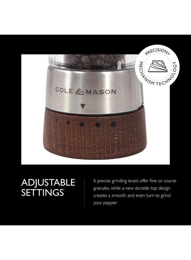 Cole & Mason Derwent Pepper Mill - Precision Grinder & Refillable Seasoning and Spice Tools - Adjustable Peppercorn Grinder Settings - Pepper Mill, Forest Wood - Image 4