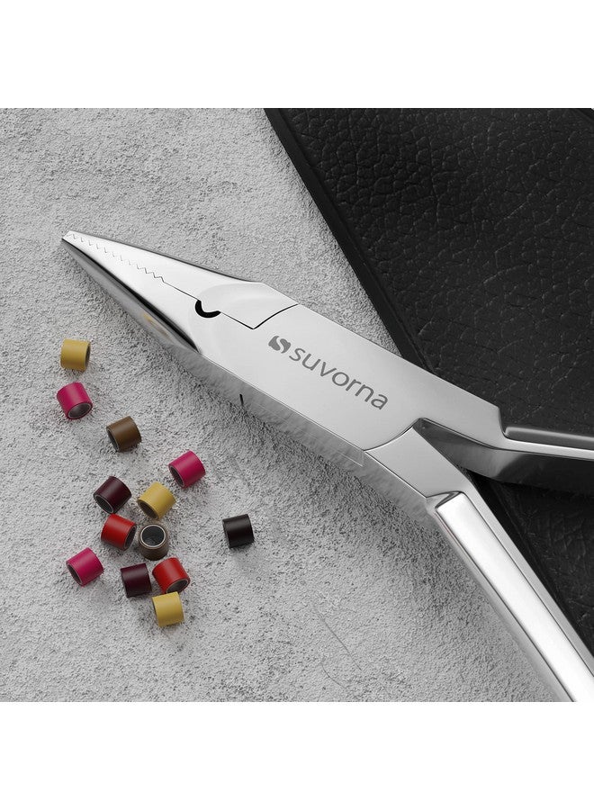 Suvorna Microlinks Hair Extension Pliers & Hair Extension Tool Plier For Micro Link Micro Ring Feather Extension Beads Closer Tool Kit Japanese Steel Professional Hair Loop & Styling Tool - Image 2