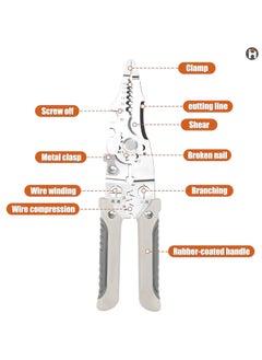 FALONG FALONG 27 in 1 Multifunctional Wire Stripper Crimper Cable Cutter PliersMultifunctional Wire StripperElectric Wire Stripper for ElectricianProfessional Electrical Wire Stripping Pliers  - Image 2