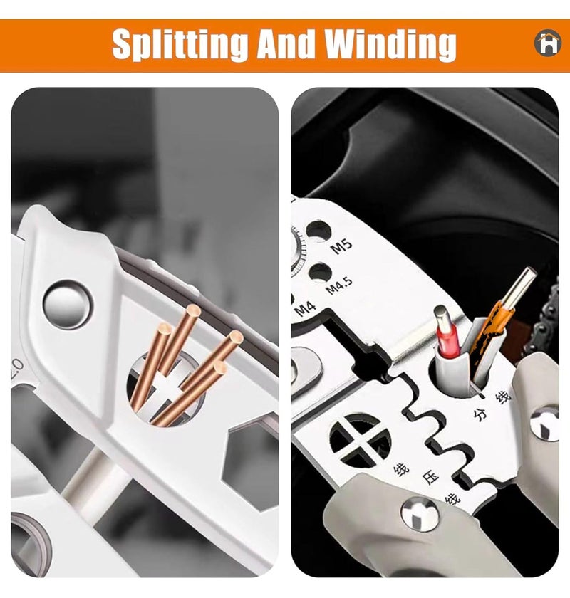 FALONG 27 in 1 Multifunctional Wire Stripper Crimper Cable Cutter PliersMultifunctional Wire StripperElectric Wire Stripper for ElectricianProfessional Electrical Wire Stripping Pliers - Image 3