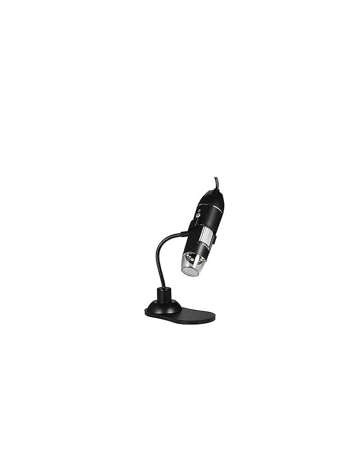 ماركة غير محددة - مجهر رقمي USB مكبر مع منظار داخلي، عدسة مكبرة بـ 8 مصابيح LED مع حامل - Image 1
