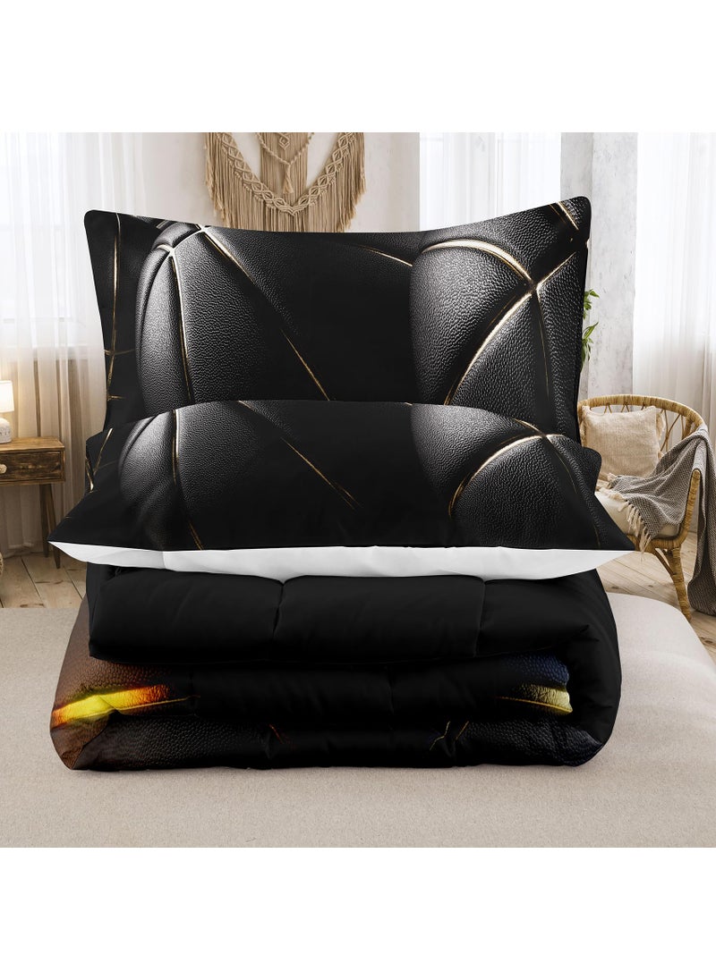 Tailor Shop Tailor Shop Basketball Comforter Set for Boys Kids Basketball Bedding Full Size with 2 Pillowcase  - Image 3