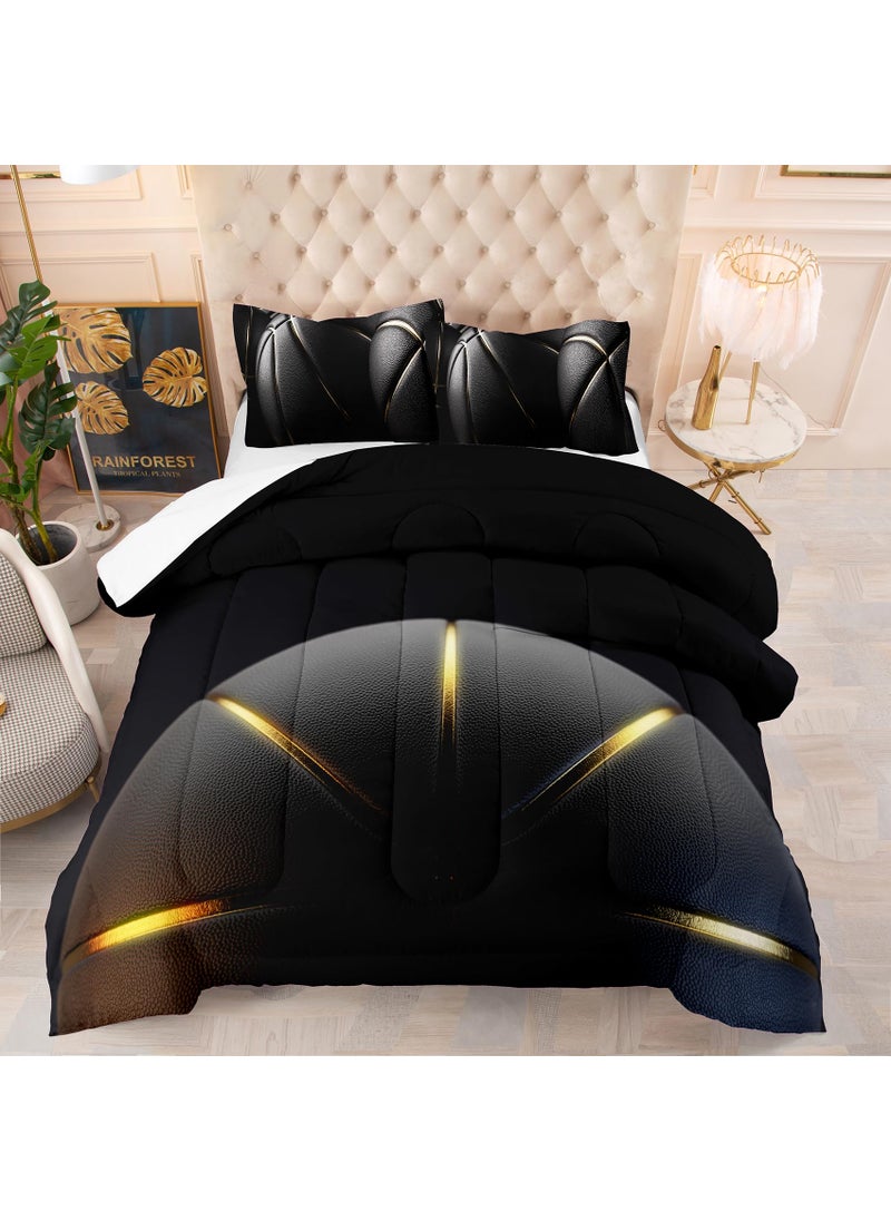 Tailor Shop Tailor Shop Basketball Comforter Set for Boys Kids Basketball Bedding Full Size with 2 Pillowcase  - Image 1