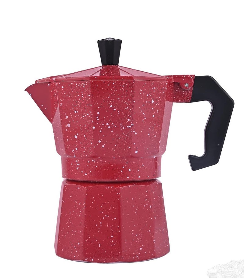 3D CREATIONS Aluminium Espresso Stove Percolator Polished Cups (Red, 9 Cups) - Image 4
