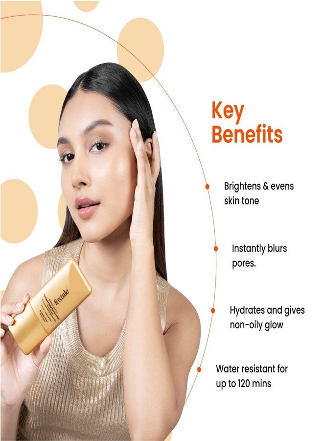 Foxtale SPF 50 Tinted Sunscreen PA++++ - Nude | Niacinamide & Vitamin E | UVA/UVB Protection + BB Cream + Foundation in 1 | Blurs Pores, Evens Tone, Non-Oily Glow | Suitable for All Skin Types | 50ml - Image 2