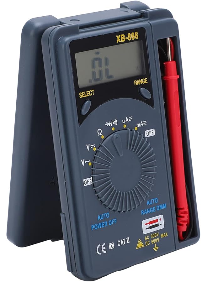 Generic Volt Meter, Portable Small Size And Lightweight Large Range Multi Purpose Digital Multimeter For Measuring Voltage Current For Automotive  - Image 1
