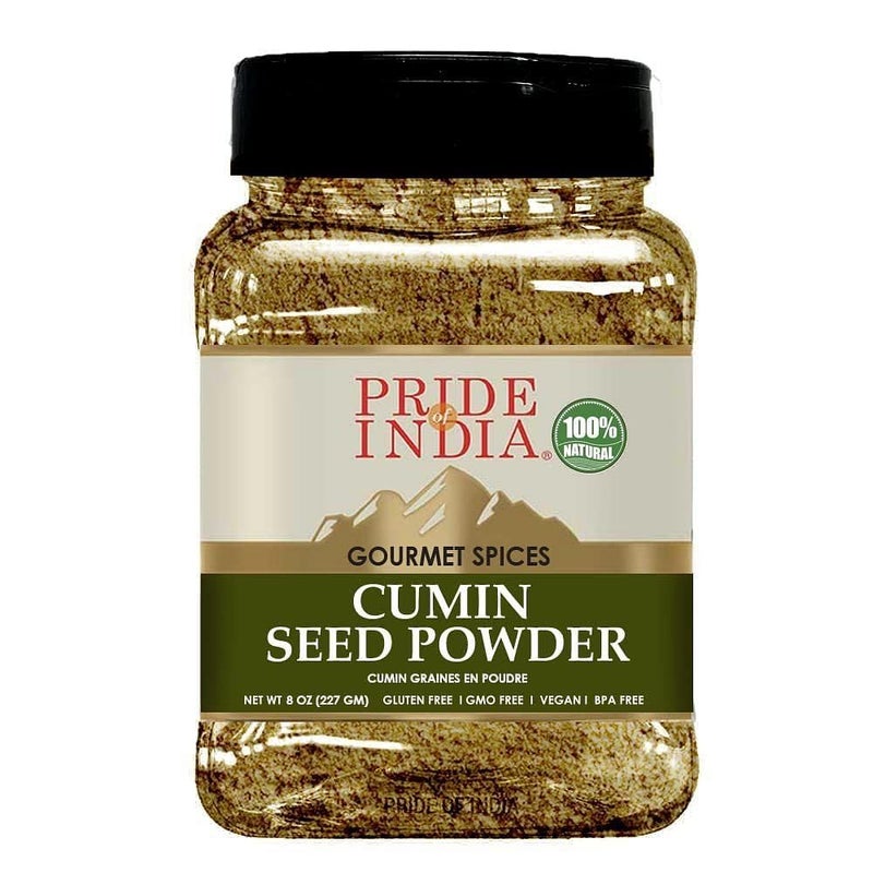 Pride of India – Cumin Seed Ground – Traditional Indian Spice – Seasoning spice for Curries/Lentils/Chicken/Meat – Easy to Store – 8oz. Medium Dual Sifter Bottle - Image 5