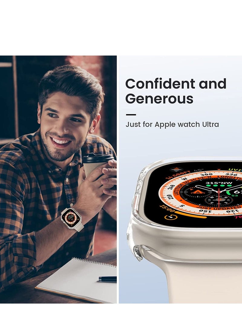 [2 Pack] for Apple Watch Ultra Case 49mm [NO Screen Protector], Apple Watch Ultra 49mm Case with Hard PC & All-Around Edge Shockproof Protective & Ultra-Thin Bumper Cover for iWatch Ultra 49mm - Image 3
