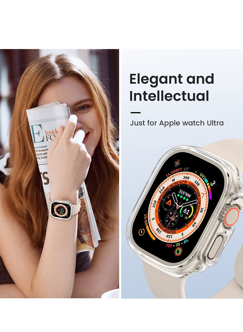 [2 Pack] for Apple Watch Ultra Case 49mm [NO Screen Protector], Apple Watch Ultra 49mm Case with Hard PC & All-Around Edge Shockproof Protective & Ultra-Thin Bumper Cover for iWatch Ultra 49mm - Image 4