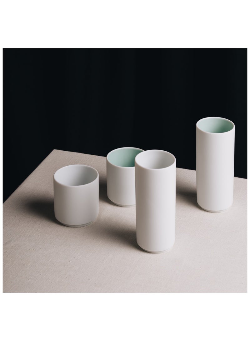 acme Tajimi Short Tumbler, Milk White - 240ml  - Image 4