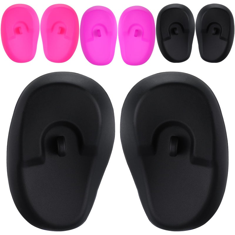 Lurrose 4 Pairs Earmuffs Hair Dyeing Ear Covers Tender Ear Covers Ear Protective Sleeves Ear Protection Tools Hairdressing Special Hairdressing Ear Covers Hair Dye Accessories 