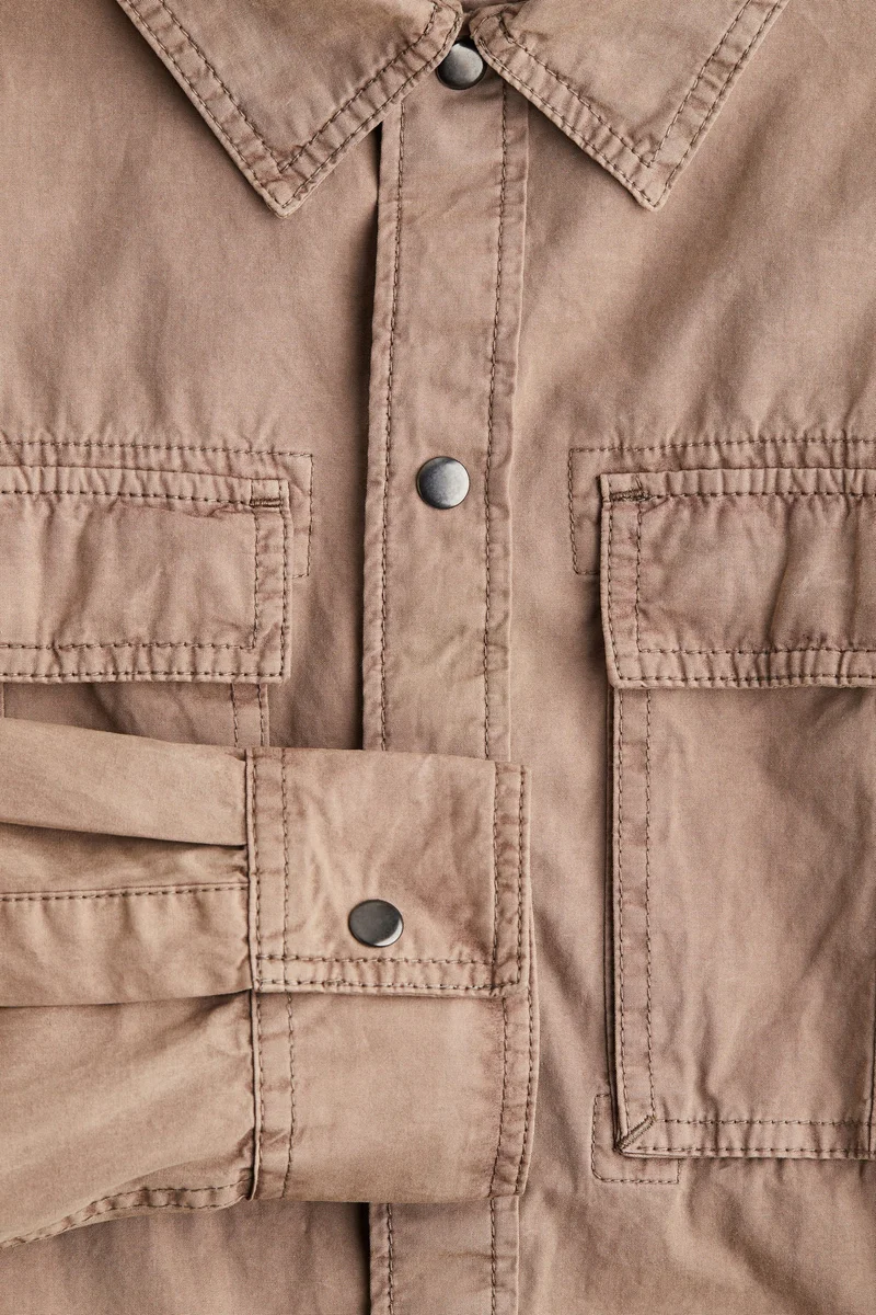 H&M  Regular Fit Utility overshirt for Men | Best Price UAE