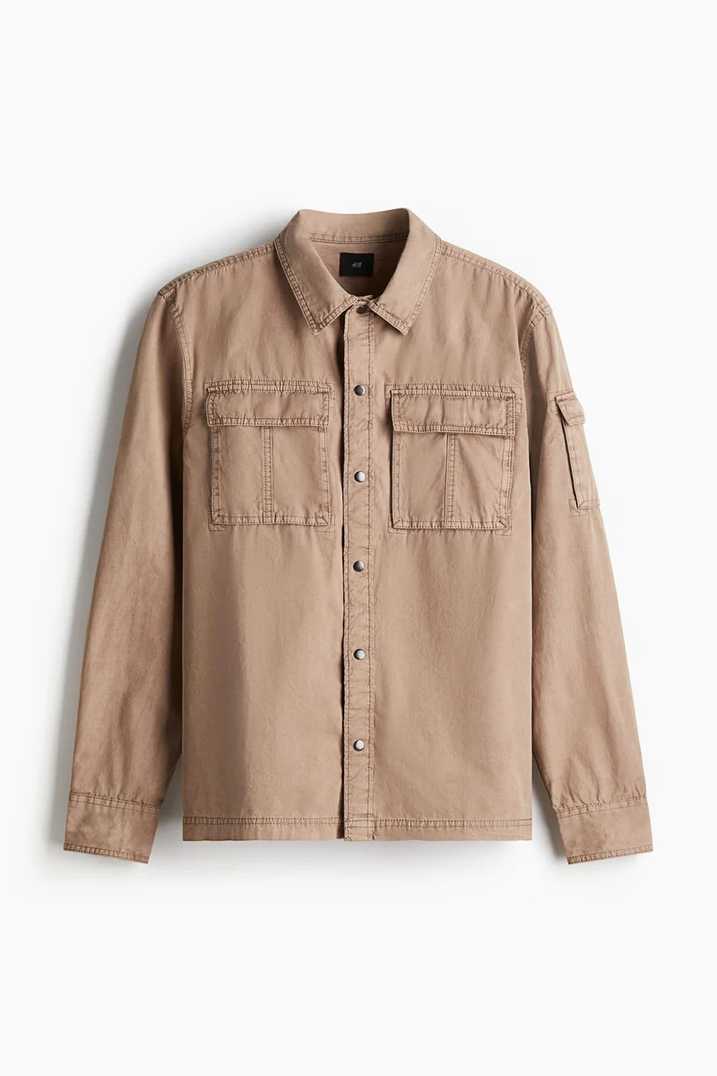 H&M  Regular Fit Utility overshirt for Men | Best Price UAE
