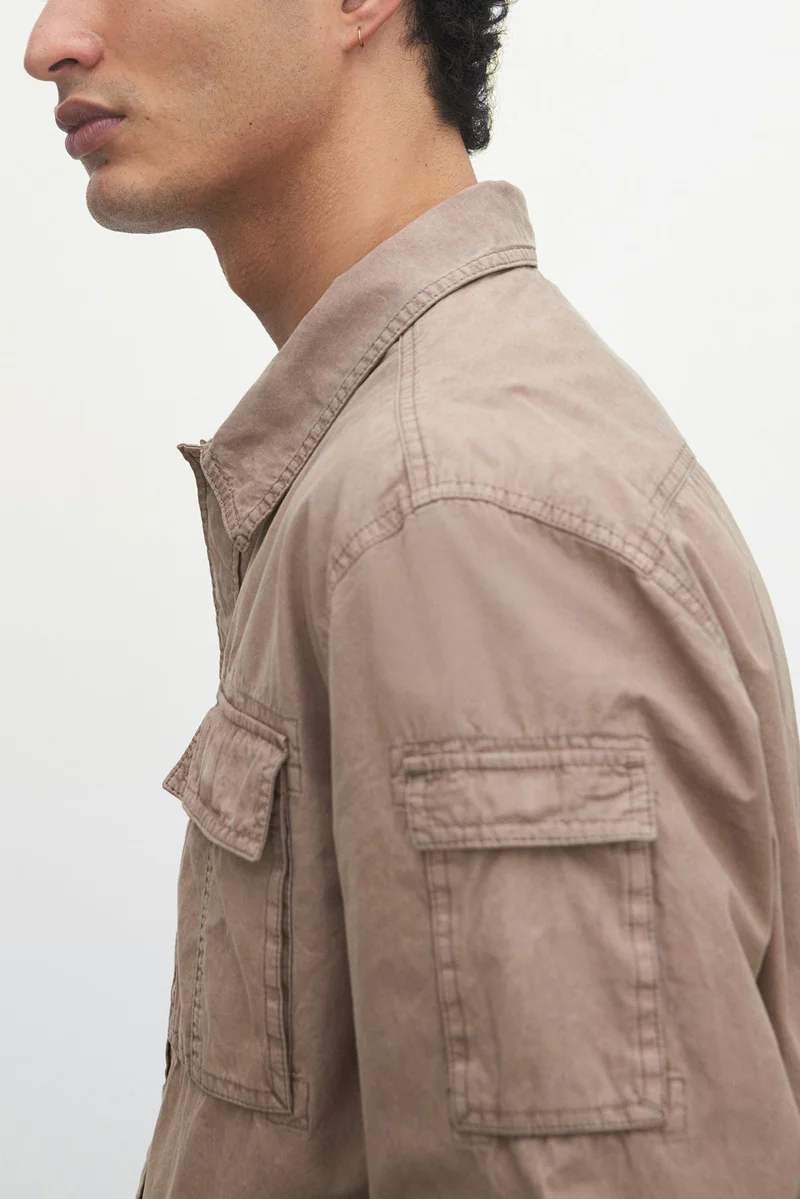 H&M  Regular Fit Utility overshirt for Men | Best Price UAE