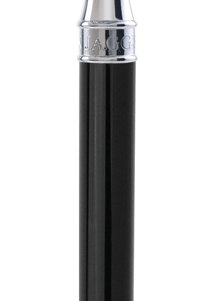 Edwin Jagger Double Edge Safety Razor with Polished Black Acrylic Handle - Image 1