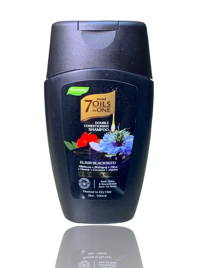 شامبو إمامي 7 زيوت في واحد – تغذية مزدوجة – إليكسير الحبة السوداء – ١٠٠ مل