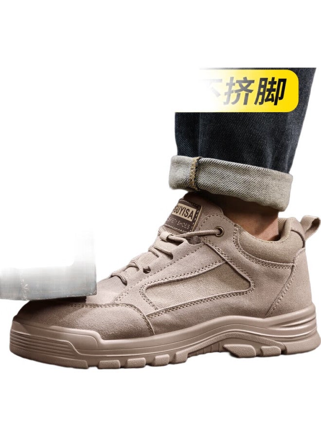 GUYISA Safety Shoes For Men, Summer Steel Toe Cap, Anti-Smashing, Anti-Puncture, Breathable, Lightweight, Construction Site Work Safety Shoes 3115Lbn 40 - Image 3