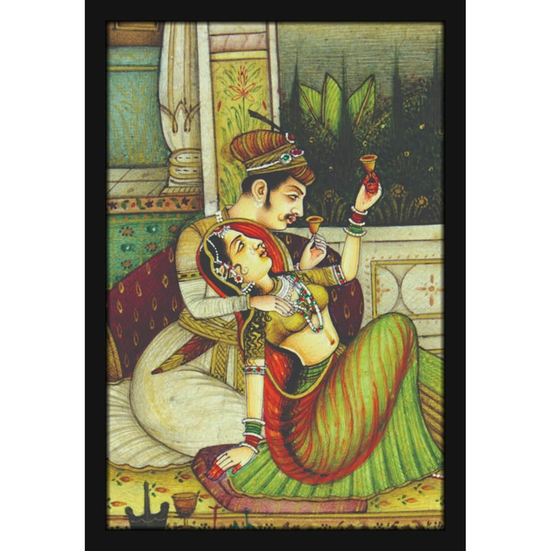 Mad Masters Saleem Anarkali Mughal History Painting Hanging Photo Frame Decorative Item for Living Room Bedroom Home Decor and Wall Decoration MM 2106 8x12 Inch Paper Without Plexi Glass - Image 1