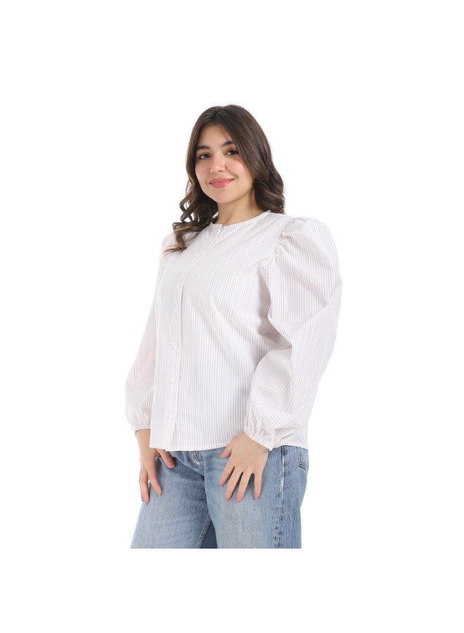 Coctail 5733-blouse-beige  - Image 2