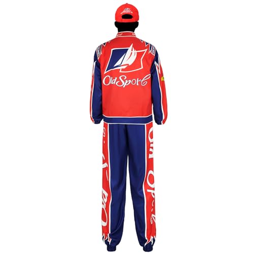 Qosivfey Mens Ricky Bobby Racing Costume Adult Talladega Nights Full Cosplay Set(My20233-4,XL) - Image 3