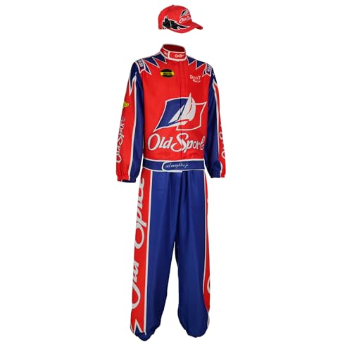 Qosivfey Mens Ricky Bobby Racing Costume Adult Talladega Nights Full Cosplay Set(My20233-4,XL) - Image 2