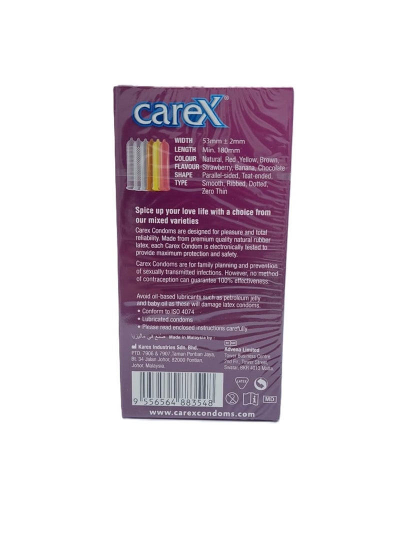 careX Multi Pleasure Condoms 12'S - Image 2