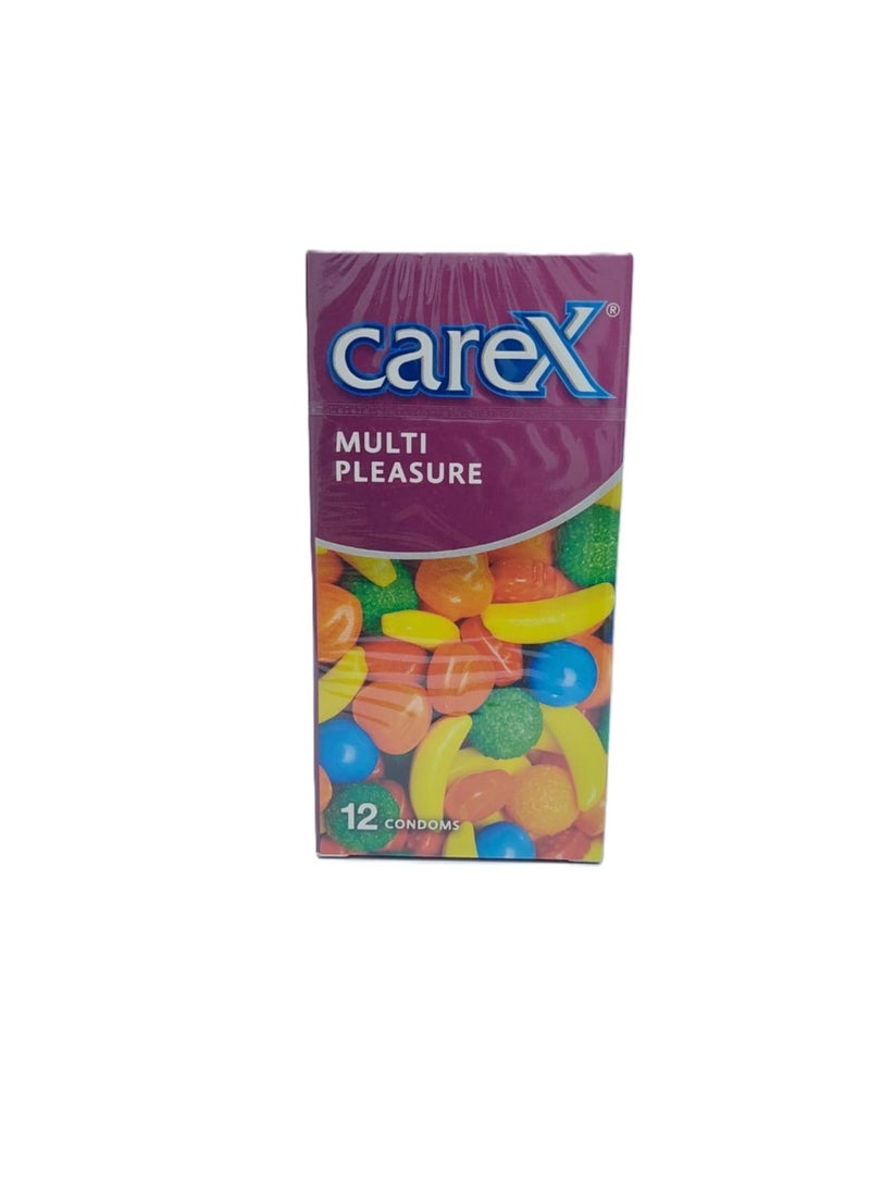 careX Multi Pleasure Condoms 12'S - Image 1