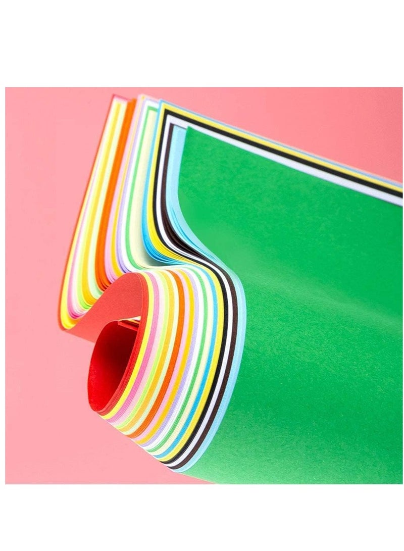 100 Sheets Colored Cardstock, A4 180Gsm Thick Color Paper, Sheets Construction Paper, Easy to Cut, for Printing Scrapbooking Card Making DIY Arts Crafts, Assorted Colors - Image 4