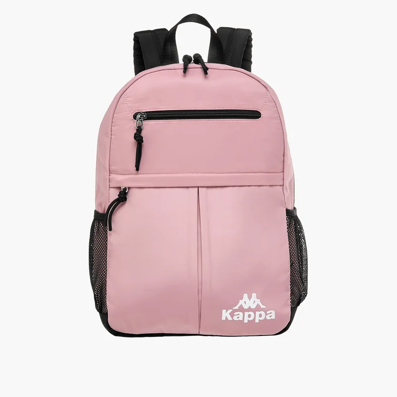 كابا Kappa Logo Print Backpack with Adjustable Shoulder Straps