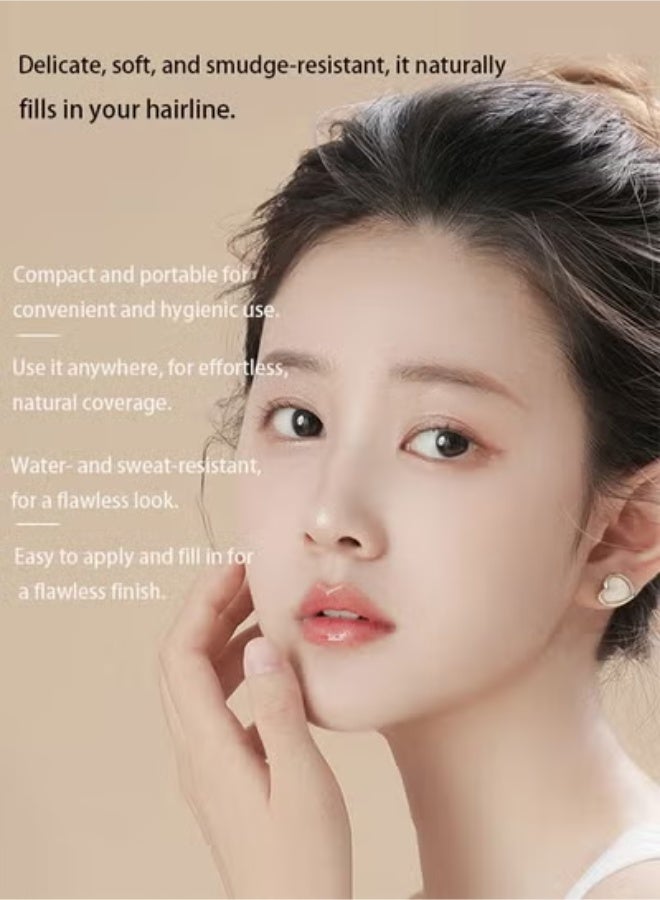 MAYCHEER Hairline Powder,Instantly Hair Colour Shadow Cover Grey Hair Root,  4g（Brown）Blessed by exclusive technological formula, it is natural, mild and hypoalle - Image 5