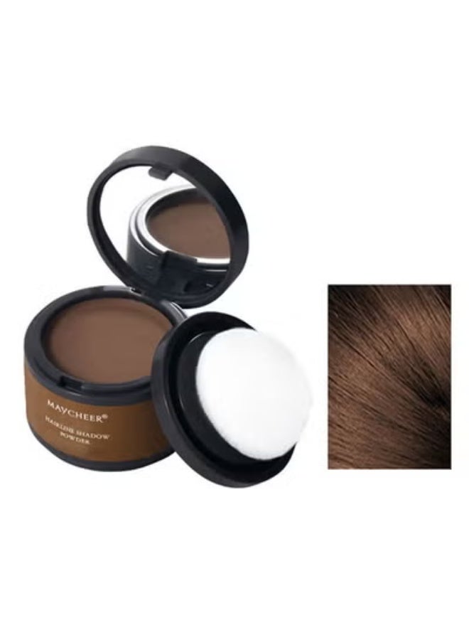 MAYCHEER Hairline Powder,Instantly Hair Colour Shadow Cover Grey Hair Root,  4g（Brown）Blessed by exclusive technological formula, it is natural, mild and hypoalle - Image 1