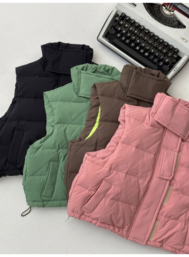 Autumn And Winter Children's Parent-child Down Vest, White Duck Down Workwear, Down Vest, Men's And Women's Clothing Vest - Image 4