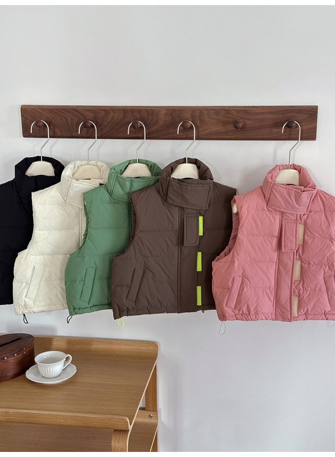 Autumn And Winter Children's Parent-child Down Vest, White Duck Down Workwear, Down Vest, Men's And Women's Clothing Vest - Image 2