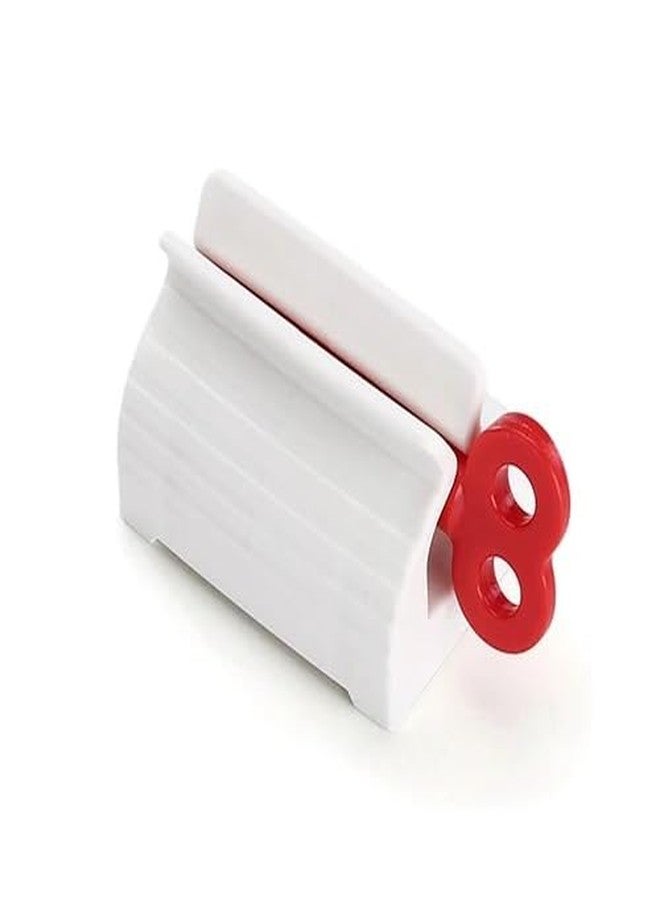 SHANAYA Toothpaste Tube Squeezer With Rotating Handle, Works On Tubes Up To 5 Cm Width, Easy To Use, Kitchen Tool Set (Pack Of 3 Pieces), White - Image 2