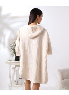 Destiny Hometex 4 Layer Muslin Hooded Adult Women's Poncho  - Image 2