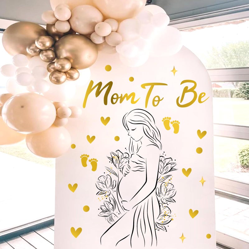 HATARU Baby Shower Signs Gender Reveal Party Decorations Baby in Bloom Decor Signs Welcome Backdrop Pregnancy Decals for Balloon Arch Boy or Girl Signs Mom To Be Decor Vinyl Decals for Oh Baby Party Supplies - Image 1