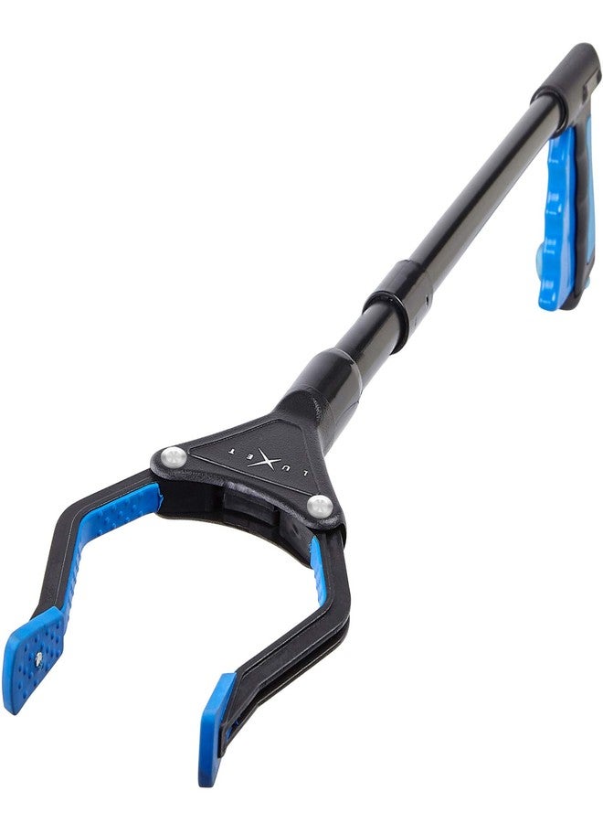 Luxet Grabber Reacher Tool - Latest Version Luxet 19 Inch Long Steel Foldable Pick Up Stick - Strong Grip Magnetic Tip - Heavy Duty Trash Picker Claw Reacher Grabber Tool for Elderly Wheelchair Mobility Aid - Image 1