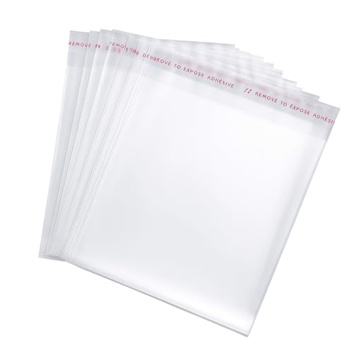VETAS Transparent BOPP Self Adhesive Sealable Polybags for Saree, Shirt & Garment Packing – Large 12x16 Inch Polythene Bags – Clear Dust & Moisture Resistant Clothing Covers – Pack of 50 - Image 3