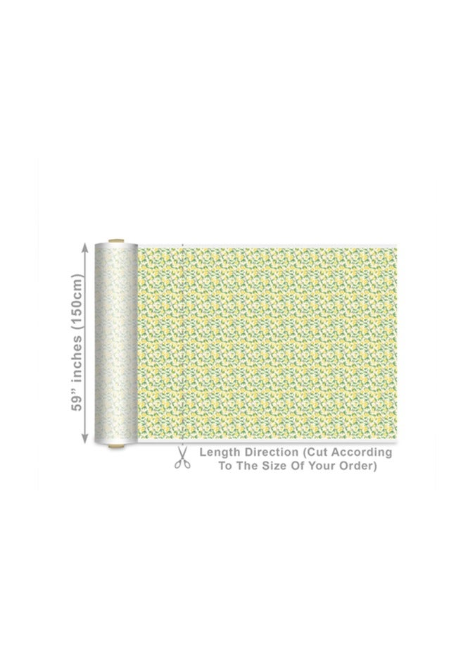 Vellato Al Lail Aramny Silk Fabric By The Yard Yellow Green Lemons Jalabiya Makhweer Dressmaking 58 Inches Width - Image 2