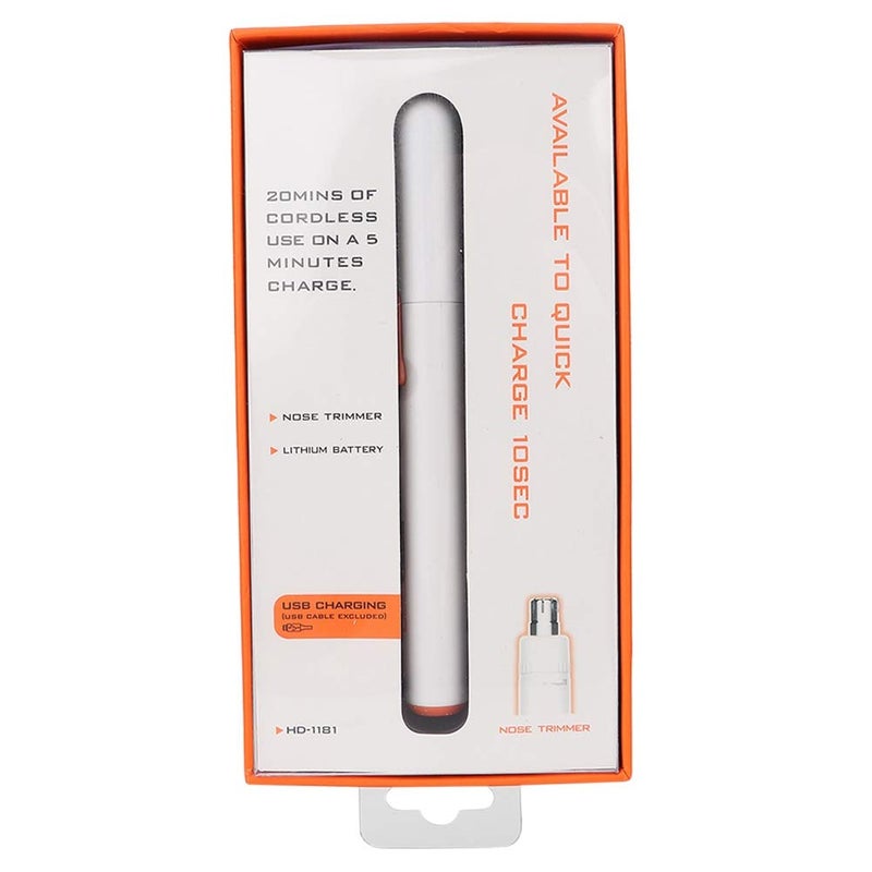 klarako Nose Hair Trimmer, Nose Ear Hair Trimmer,Professional Nose Hair Trimmer Nose And Ear Hair Trimmers Trimmer,Usb Chargeable Eyebrow Nose Hair Trimmer For Shaver Cutting Tool(White) White - Image 1