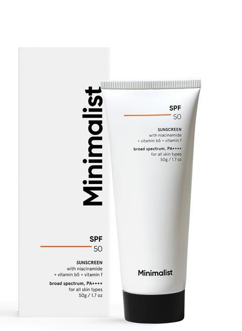 SPF 50 Sunscreen PA++++ Broad Spectrum| UVA/UVB Protection with Niacinamide Sun Cream for Men & Women